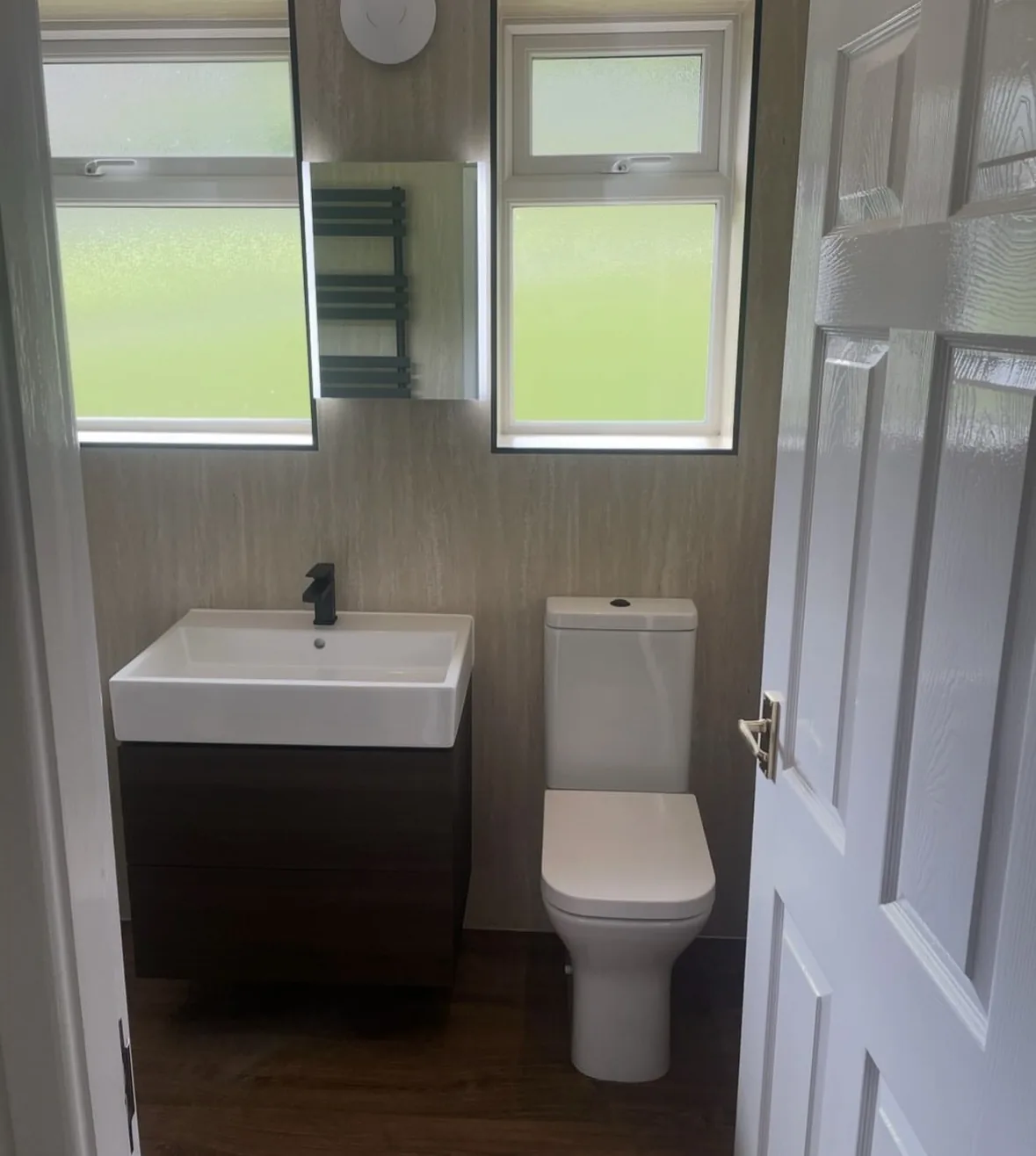 Modern bathroom suite